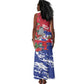 Afro Haiti Independence Day Tank Maxi Dress 1804 Proud Ayiti Map Hispaniolan Trogon - African Pride