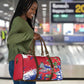 Haiti Independence Day Travel Bag 1804 Proud Ayiti Map Hispaniolan Trogon
