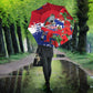 Haiti Independence Day Umbrella 1804 Proud Ayiti Map Hispaniolan Trogon