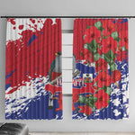 Afro Haiti Independence Day Window Curtain 1804 Proud Ayiti Map Hispaniolan Trogon - African Pride