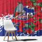 Afro Haiti Independence Day Window Curtain 1804 Proud Ayiti Map Hispaniolan Trogon - African Pride