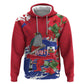 Afro Haiti Independence Day Zip Hoodie 1804 Proud Ayiti Map Hispaniolan Trogon - African Pride