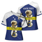 Personalized Curacao Football Cross Shoulder Shirt 2026 The Blue Wave is Rising