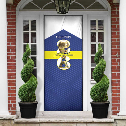 Personalized Curacao Football Door Cover 2026 The Blue Wave is Rising