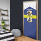 Personalized Curacao Football Door Cover 2026 The Blue Wave is Rising