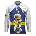 Personalized Curacao Football Hockey Jersey 2026 The Blue Wave is Rising