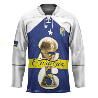 Personalized Curacao Football Hockey Jersey 2026 The Blue Wave is Rising