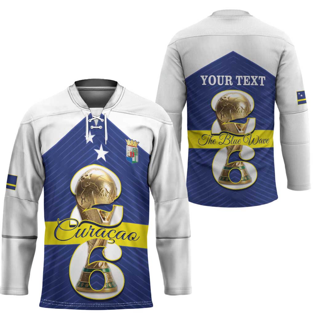 Personalized Curacao Football Hockey Jersey 2026 The Blue Wave is Rising