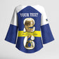 Personalized Curacao Football Kimono Sleeve Blouse 2026 The Blue Wave is Rising
