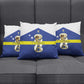 Curacao Football Pillow Cover 2026 The Blue Wave is Rising