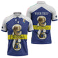 Personalized Curacao Football Zipper Polo Shirt 2026 The Blue Wave is Rising