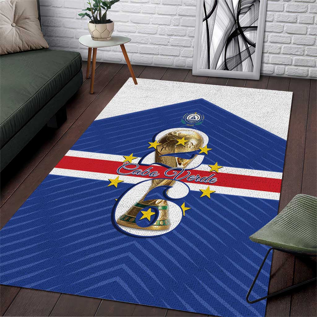 Afro Cape Verde Football Area Rug 2026 Tubaroes Azuis First-ever World Cup - African Pride