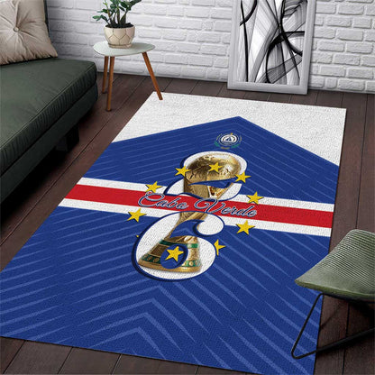 Afro Cape Verde Football Area Rug 2026 Tubaroes Azuis First-ever World Cup - African Pride