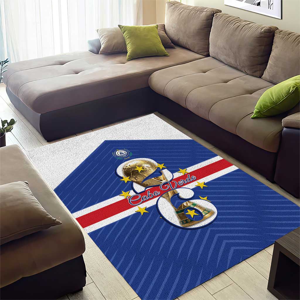 Afro Cape Verde Football Area Rug 2026 Tubaroes Azuis First-ever World Cup - African Pride