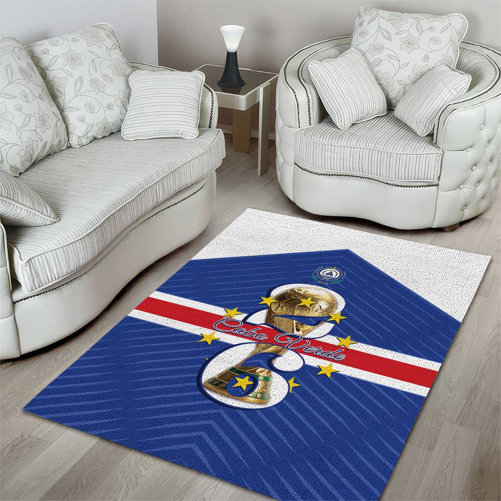 Afro Cape Verde Football Area Rug 2026 Tubaroes Azuis First-ever World Cup - African Pride