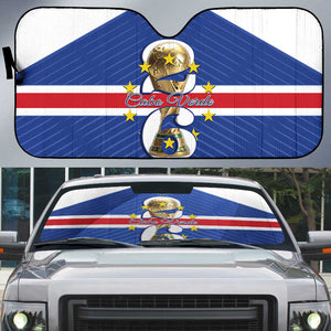 Cape Verde Football Auto Sun Shade 2026 Tubaroes Azuis First-ever World Cup