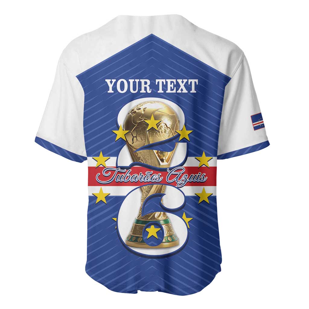 Personalized Afro Cape Verde Football Baseball Jersey 2026 Tubaroes Azuis First-ever World Cup LT14