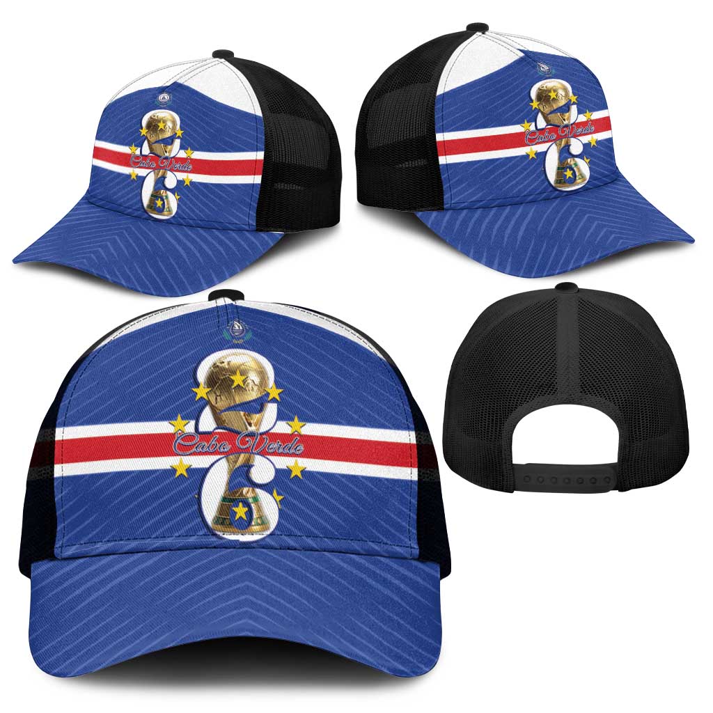 Afro Cape Verde Football Baseball Net Cap 2026 Tubaroes Azuis First-ever World Cup - African Pride