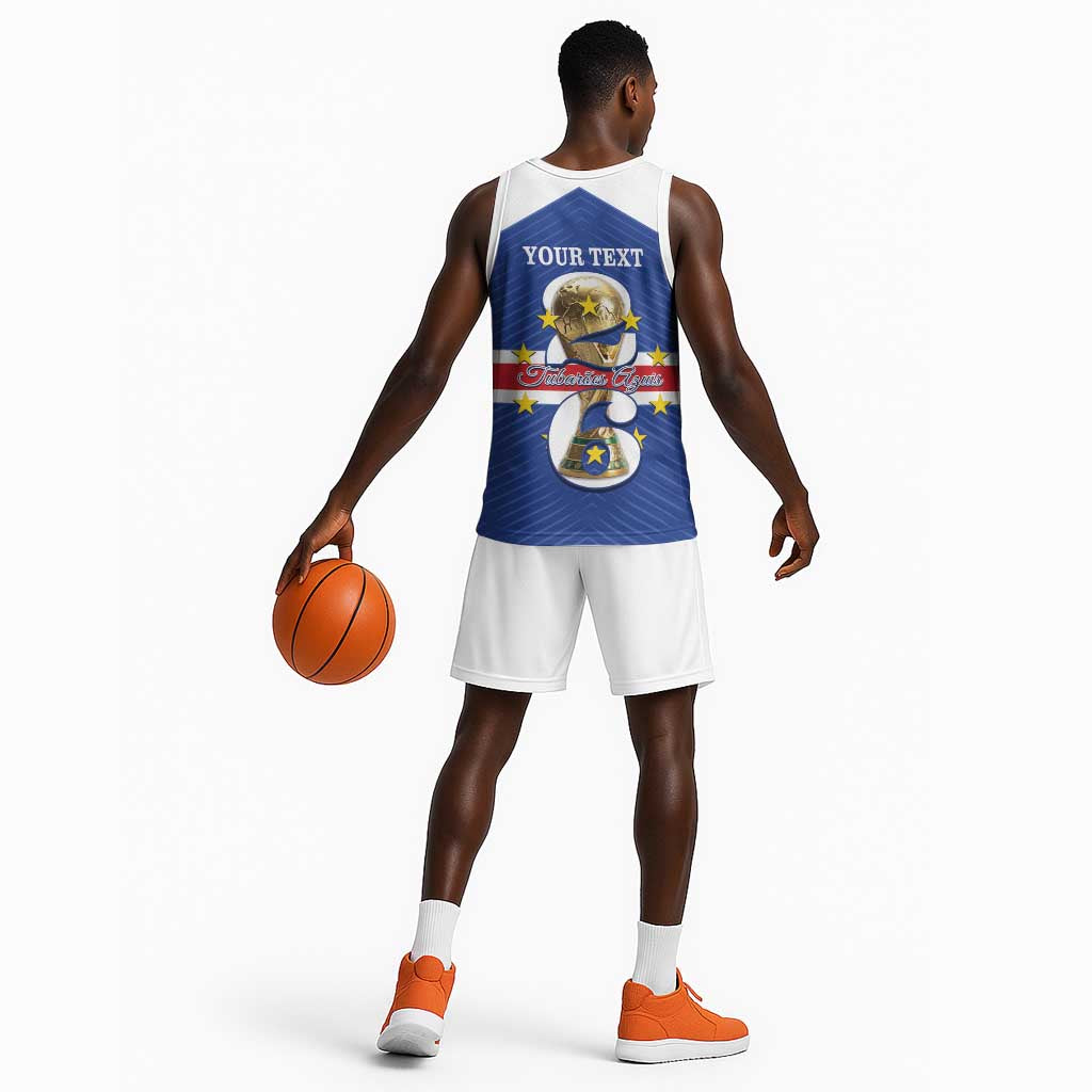 Personalized Afro Cape Verde Football Basketball Jersey 2026 Tubaroes Azuis First-ever World Cup - African Pride