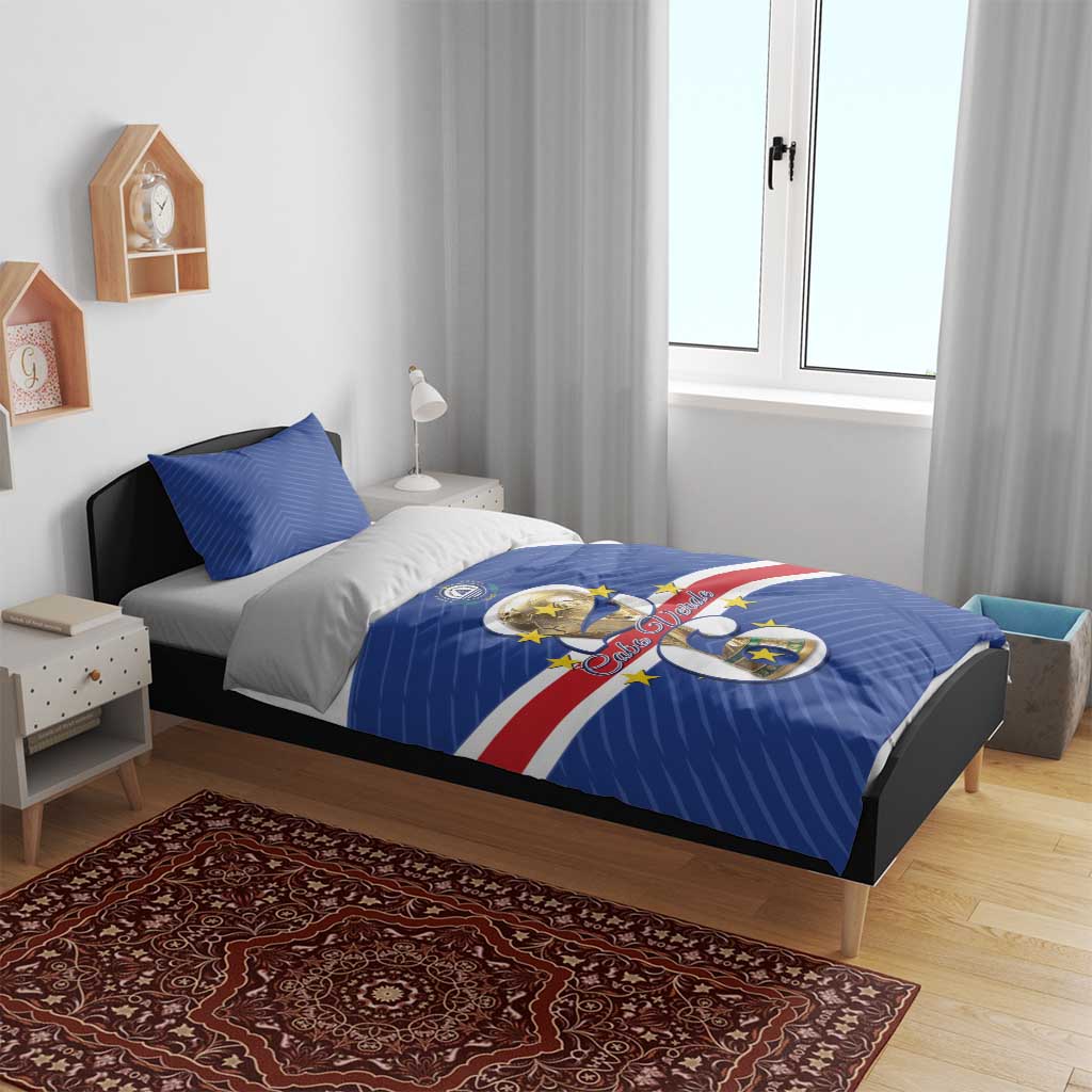 Afro Cape Verde Football Bedding Set 2026 Tubaroes Azuis First-ever World Cup - African Pride
