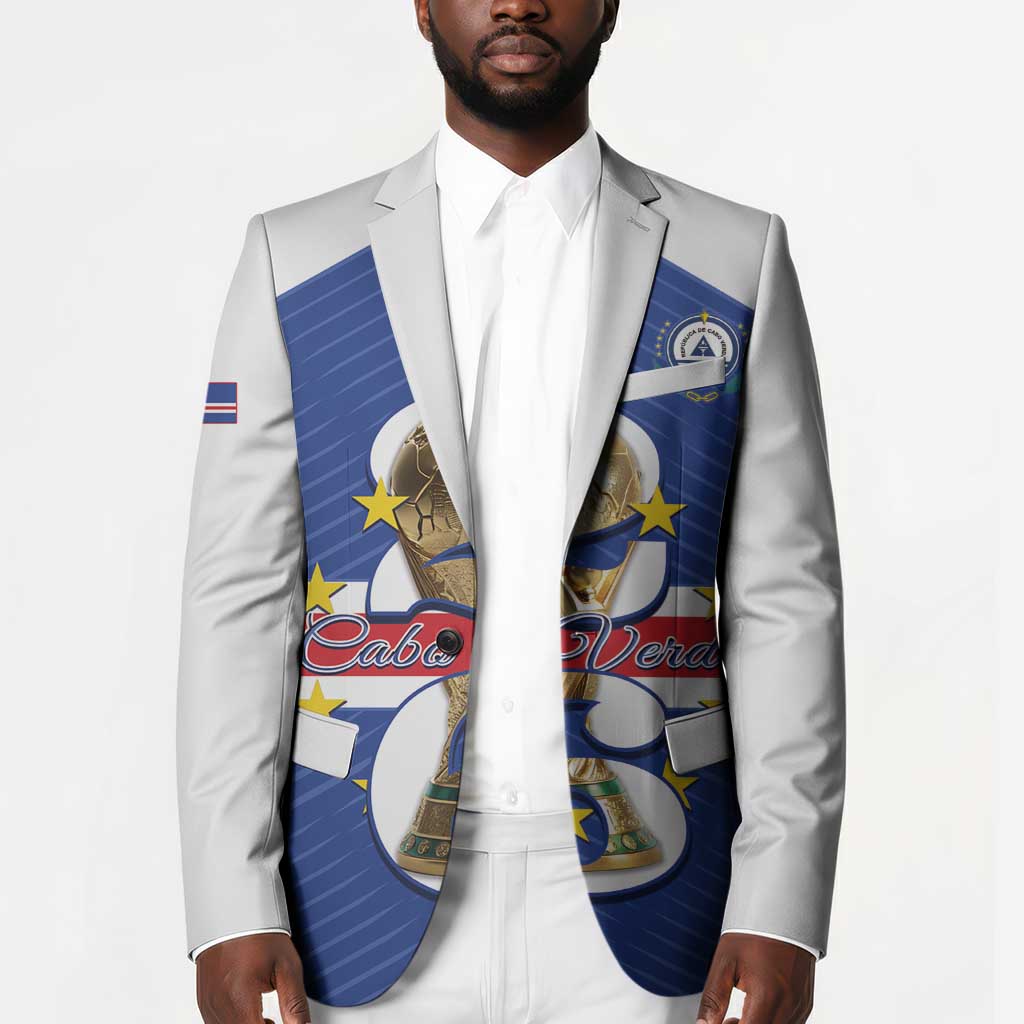Personalized Cape Verde Football Blazer 2026 Tubaroes Azuis First-ever World Cup