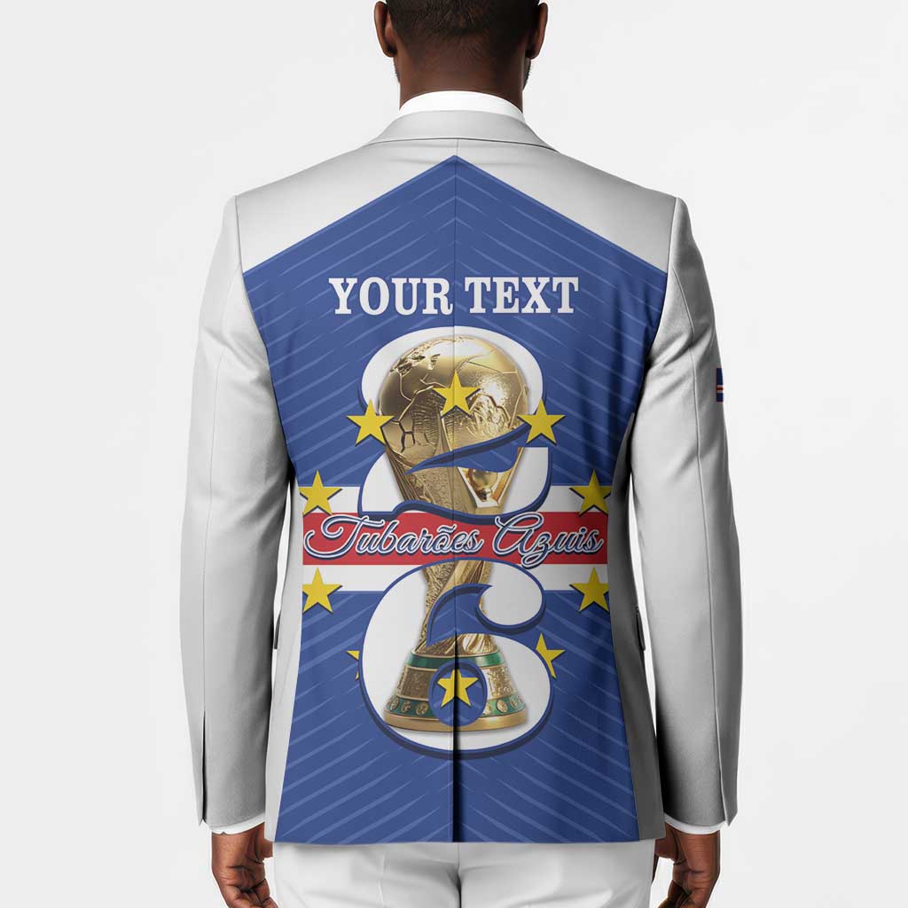 Personalized Cape Verde Football Blazer 2026 Tubaroes Azuis First-ever World Cup