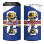 Personalized Afro Cape Verde Football 4 in 1 Can Cooler Tumbler 2026 Tubaroes Azuis First-ever World Cup - African Pride