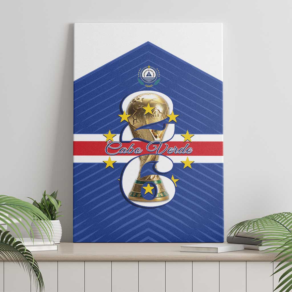 Afro Cape Verde Football Canvas Wall Art 2026 Tubaroes Azuis First-ever World Cup - African Pride