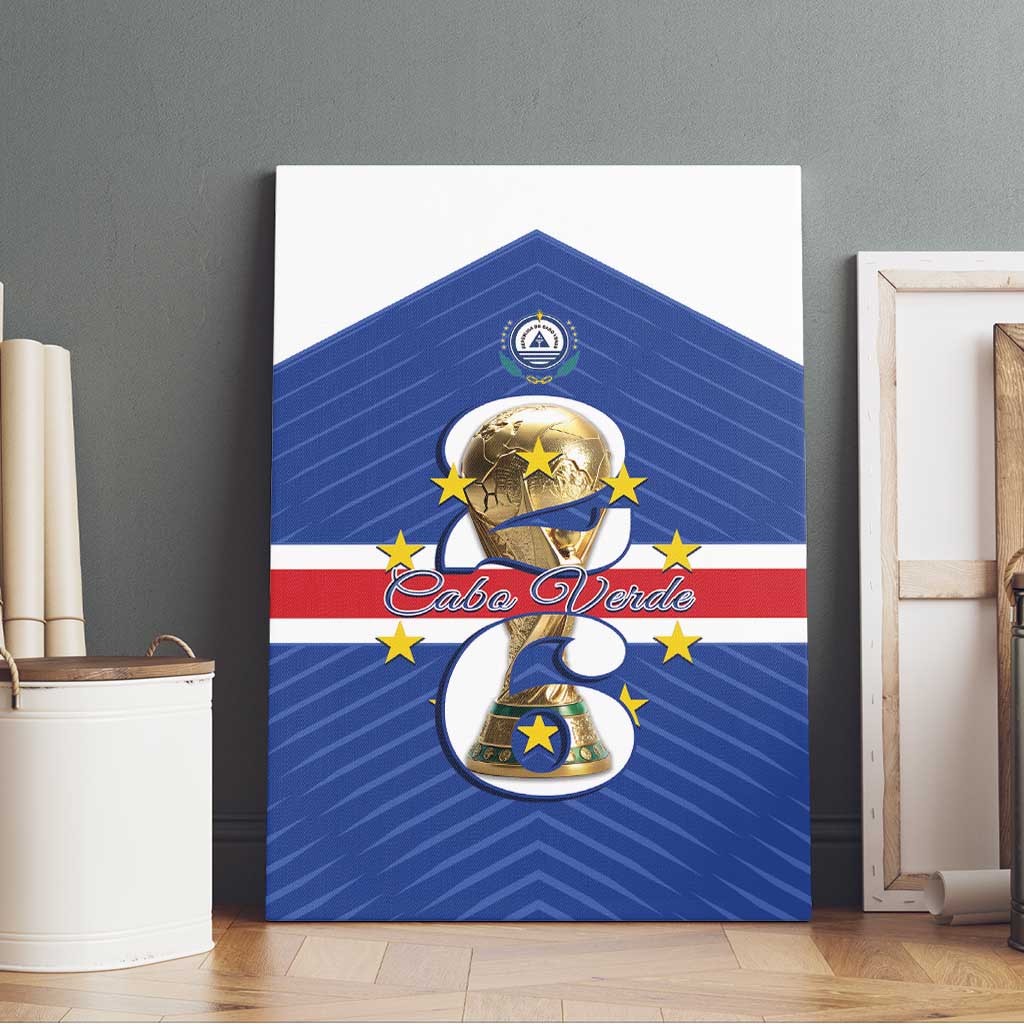 Afro Cape Verde Football Canvas Wall Art 2026 Tubaroes Azuis First-ever World Cup - African Pride