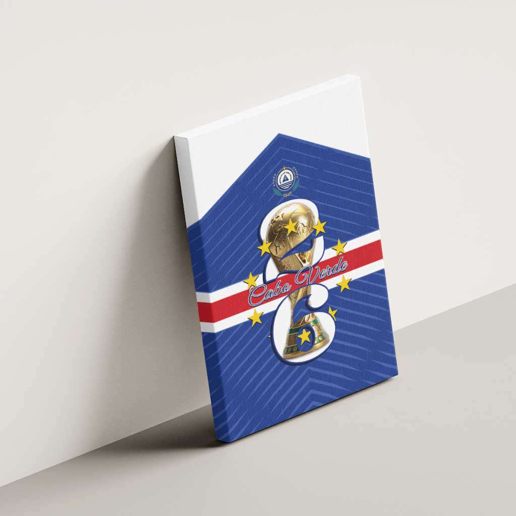 Afro Cape Verde Football Canvas Wall Art 2026 Tubaroes Azuis First-ever World Cup - African Pride