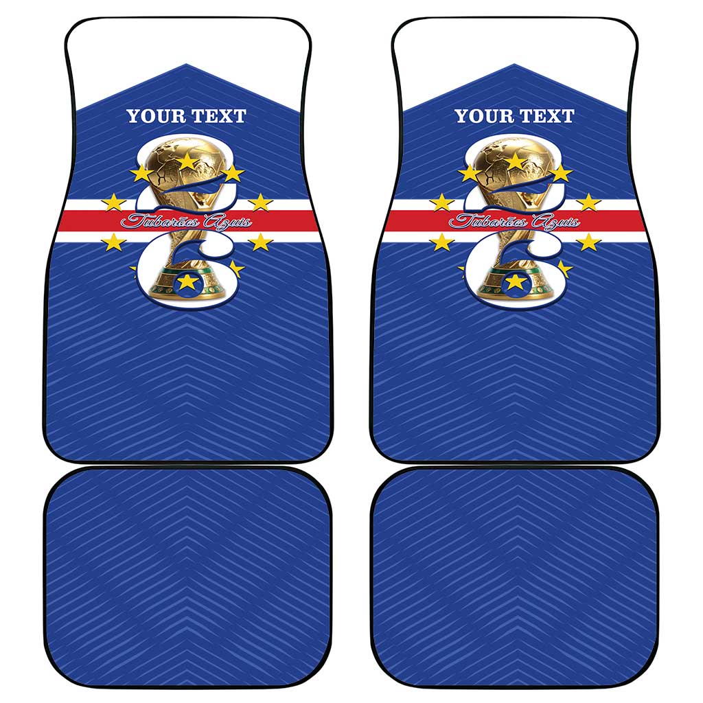 Personalized Afro Cape Verde Football Car Mats 2026 Tubaroes Azuis First-ever World Cup - African Pride