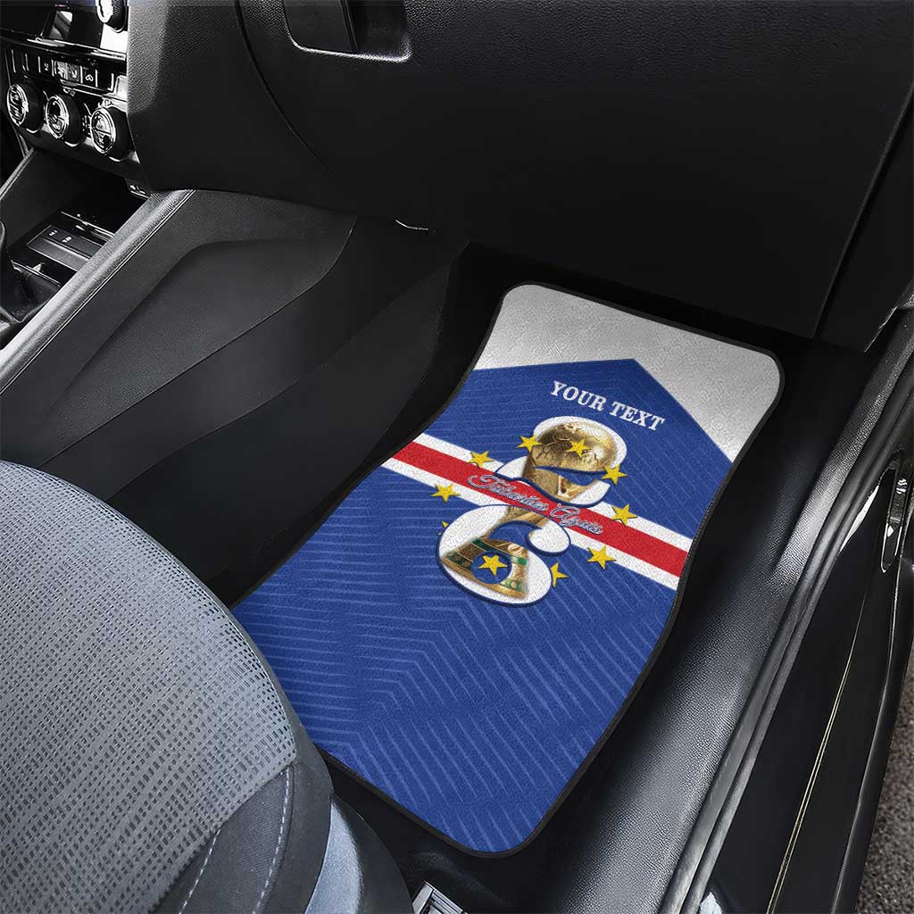 Personalized Afro Cape Verde Football Car Mats 2026 Tubaroes Azuis First-ever World Cup - African Pride