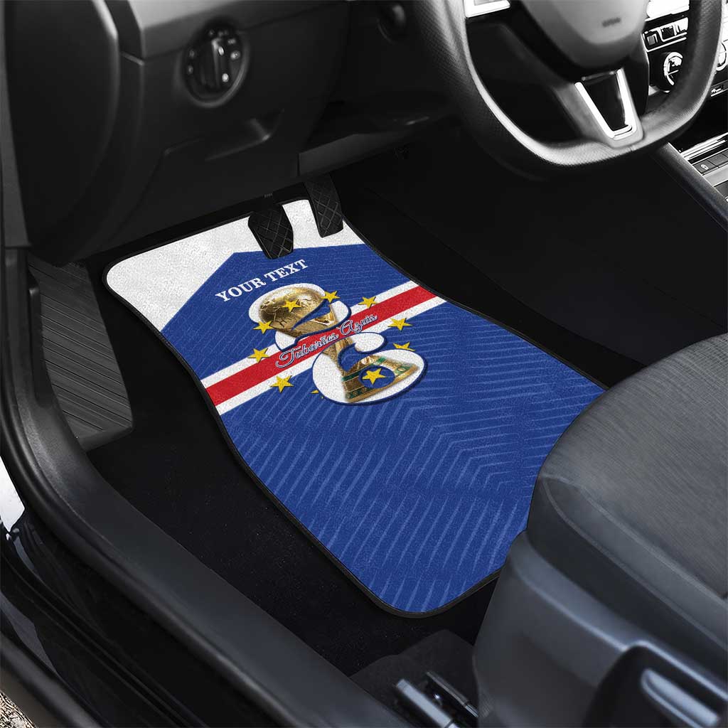 Personalized Afro Cape Verde Football Car Mats 2026 Tubaroes Azuis First-ever World Cup - African Pride