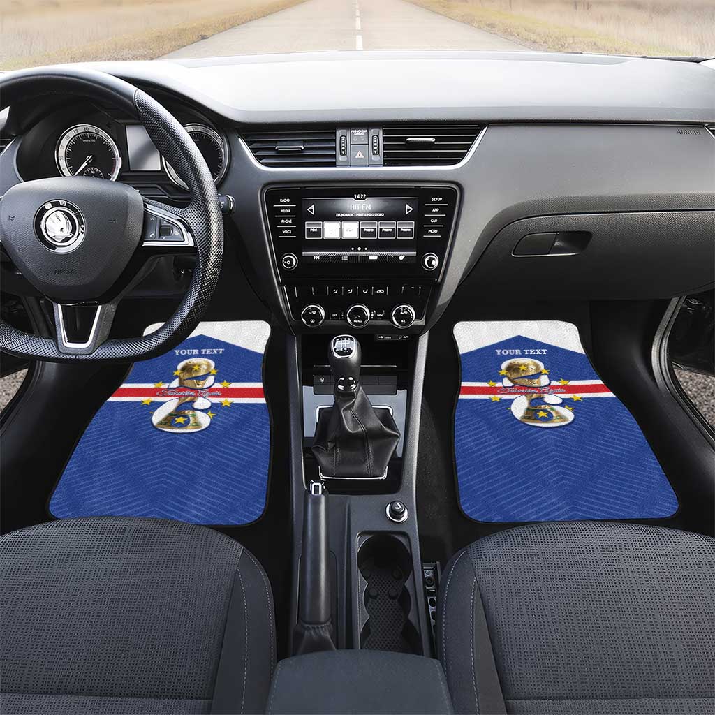 Personalized Afro Cape Verde Football Car Mats 2026 Tubaroes Azuis First-ever World Cup - African Pride