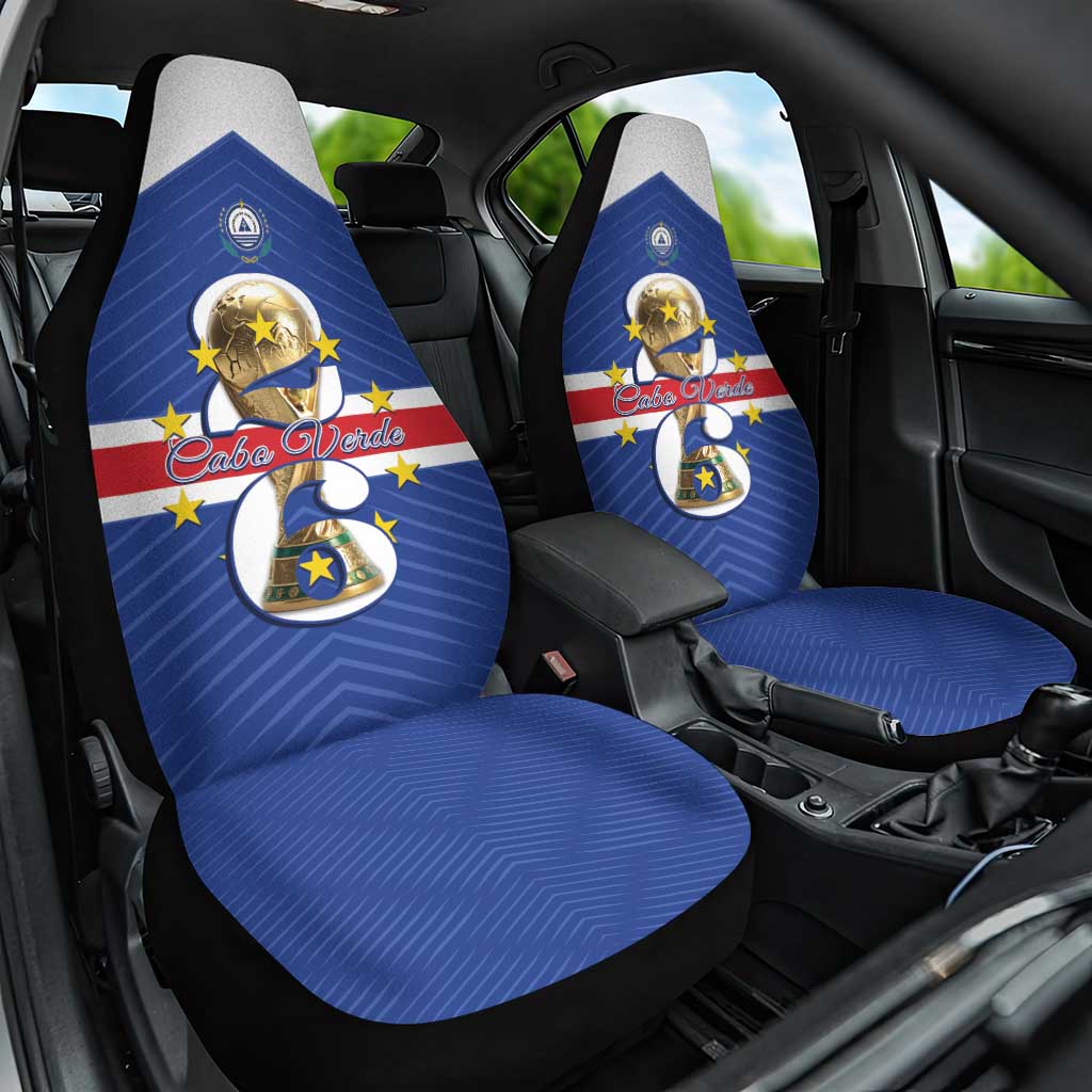 Afro Cape Verde Football Car Seat Cover 2026 Tubaroes Azuis First-ever World Cup - African Pride