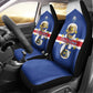 Afro Cape Verde Football Car Seat Cover 2026 Tubaroes Azuis First-ever World Cup - African Pride