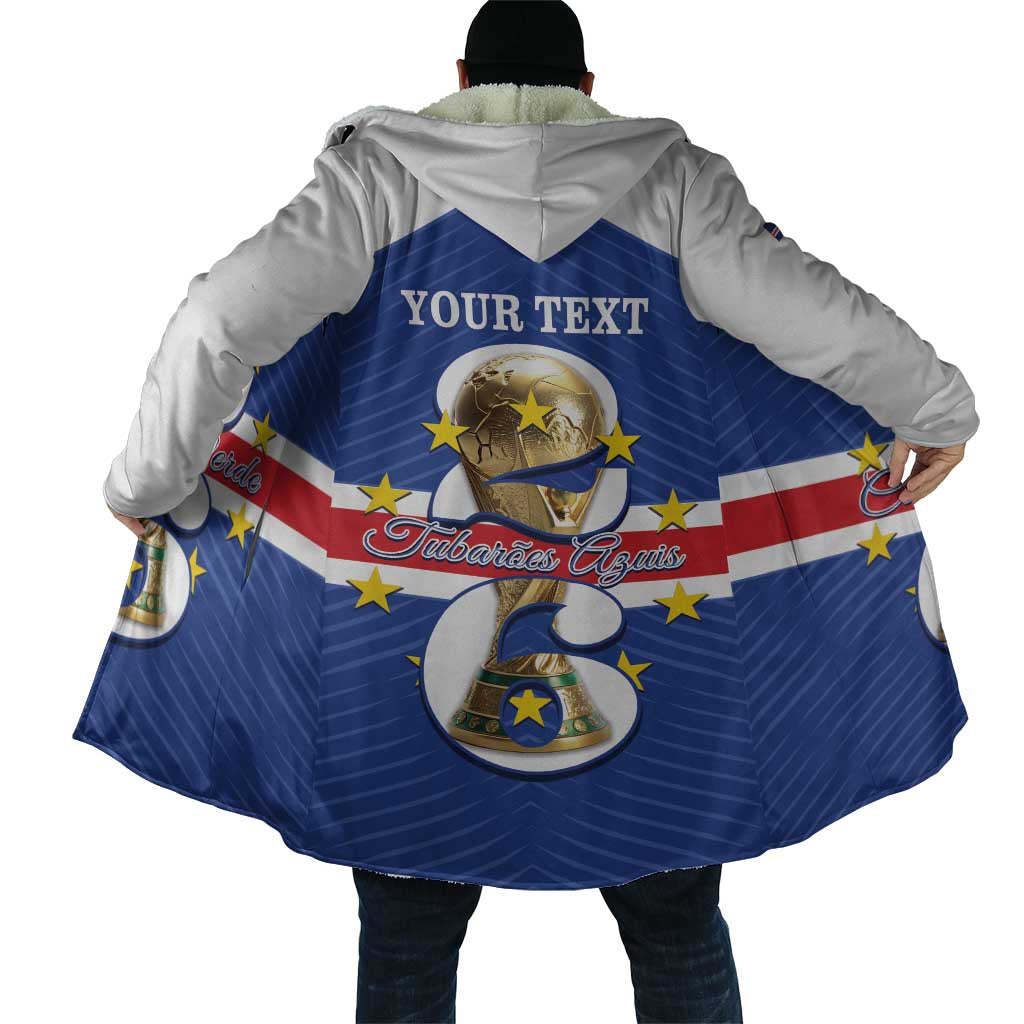 Personalized Cape Verde Football Cloak 2026 Tubaroes Azuis First-ever World Cup