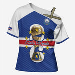 Personalized Cape Verde Football Cross Shoulder Shirt 2026 Tubaroes Azuis First-ever World Cup