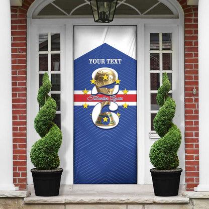 Personalized Cape Verde Football Door Cover 2026 Tubaroes Azuis First-ever World Cup
