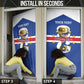 Personalized Cape Verde Football Door Cover 2026 Tubaroes Azuis First-ever World Cup