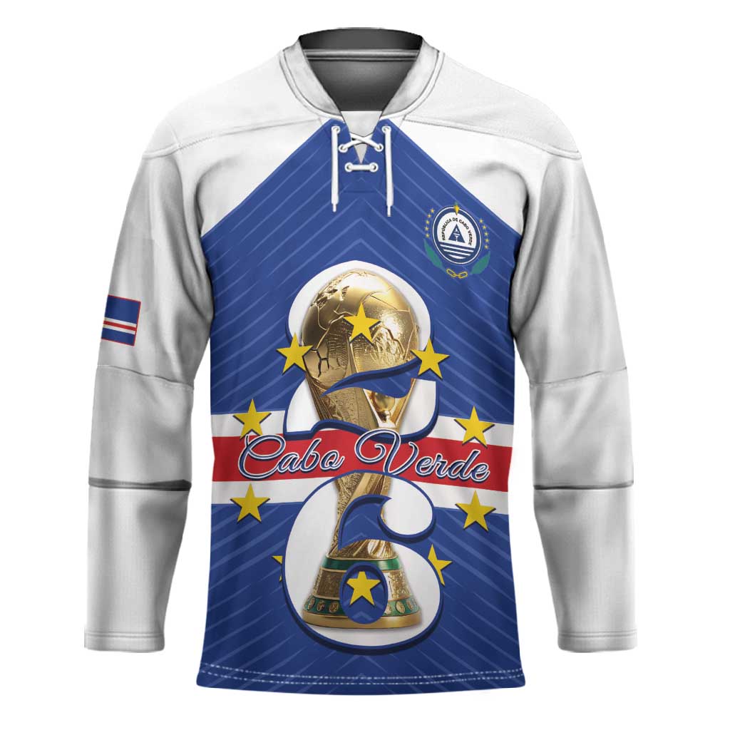 Personalized Cape Verde Football Hockey Jersey 2026 Tubaroes Azuis First-ever World Cup