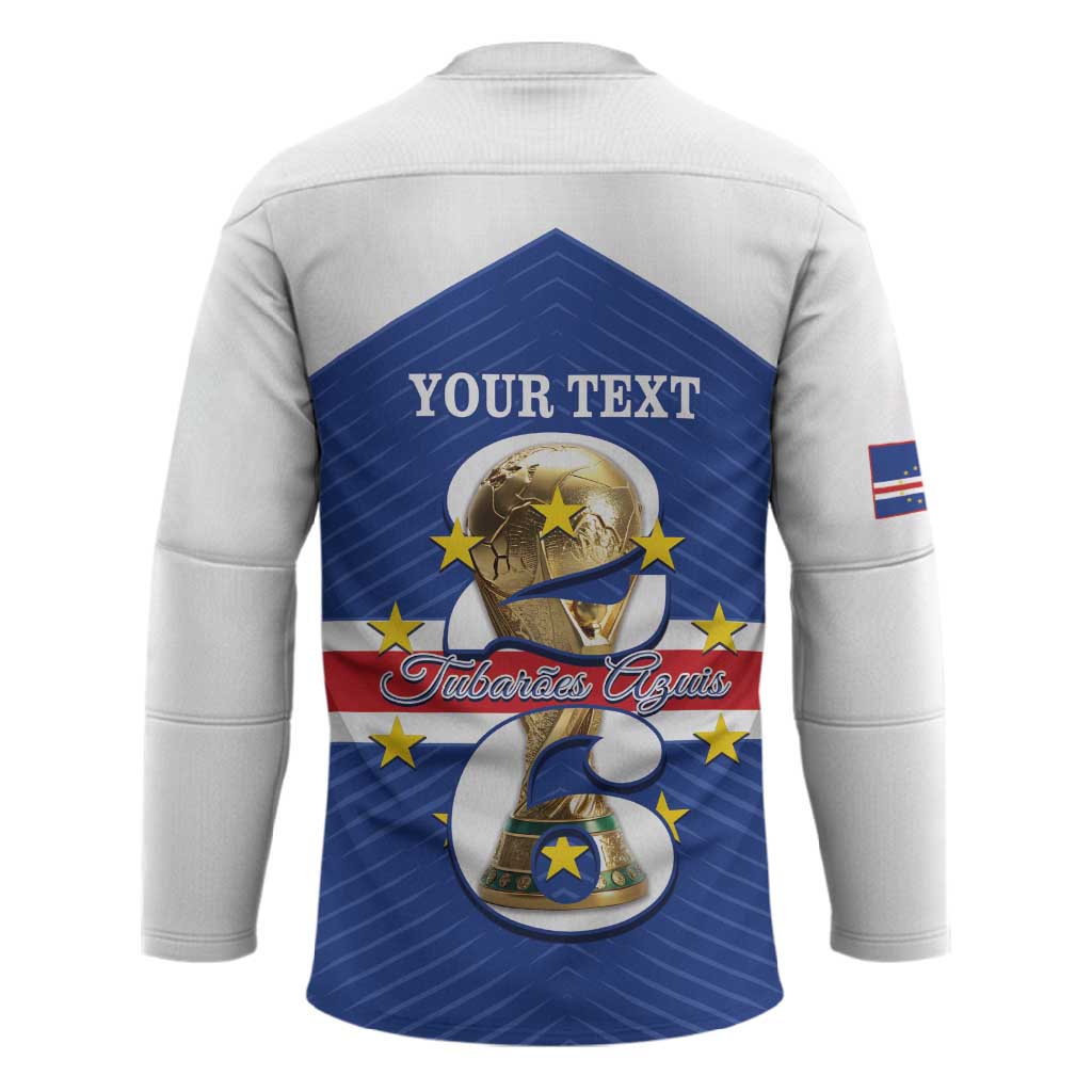 Personalized Cape Verde Football Hockey Jersey 2026 Tubaroes Azuis First-ever World Cup