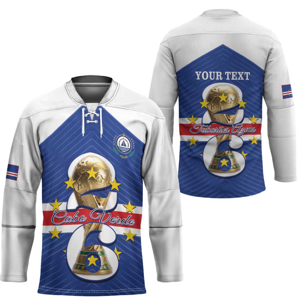 Personalized Cape Verde Football Hockey Jersey 2026 Tubaroes Azuis First-ever World Cup