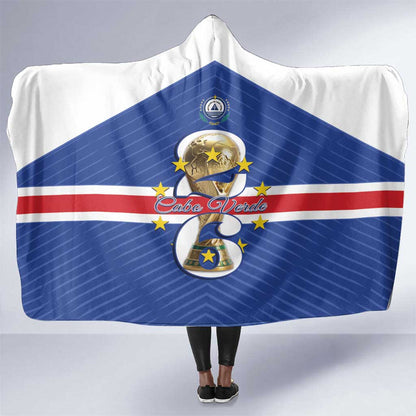 Afro Cape Verde Football Hooded Blanket 2026 Tubaroes Azuis First-ever World Cup - African Pride
