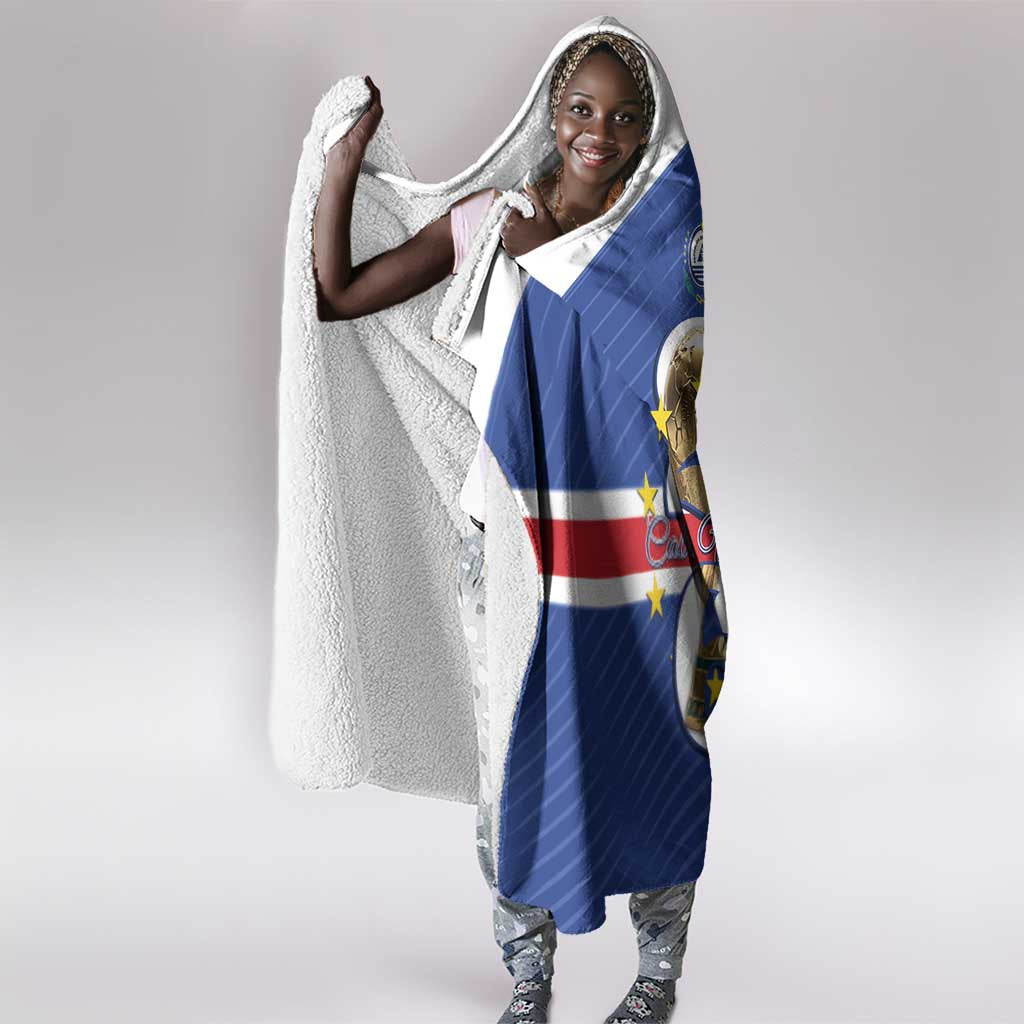 Afro Cape Verde Football Hooded Blanket 2026 Tubaroes Azuis First-ever World Cup - African Pride