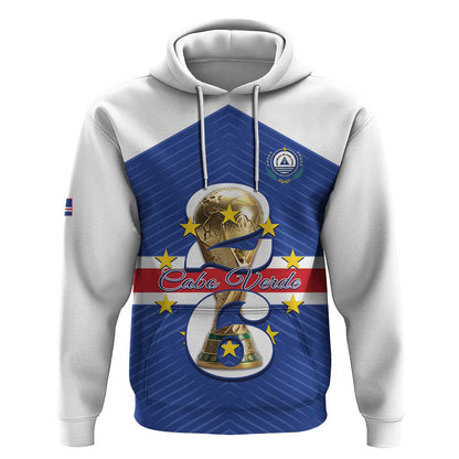 Personalized Afro Cape Verde Football Hoodie 2026 Tubaroes Azuis First-ever World Cup - African Pride