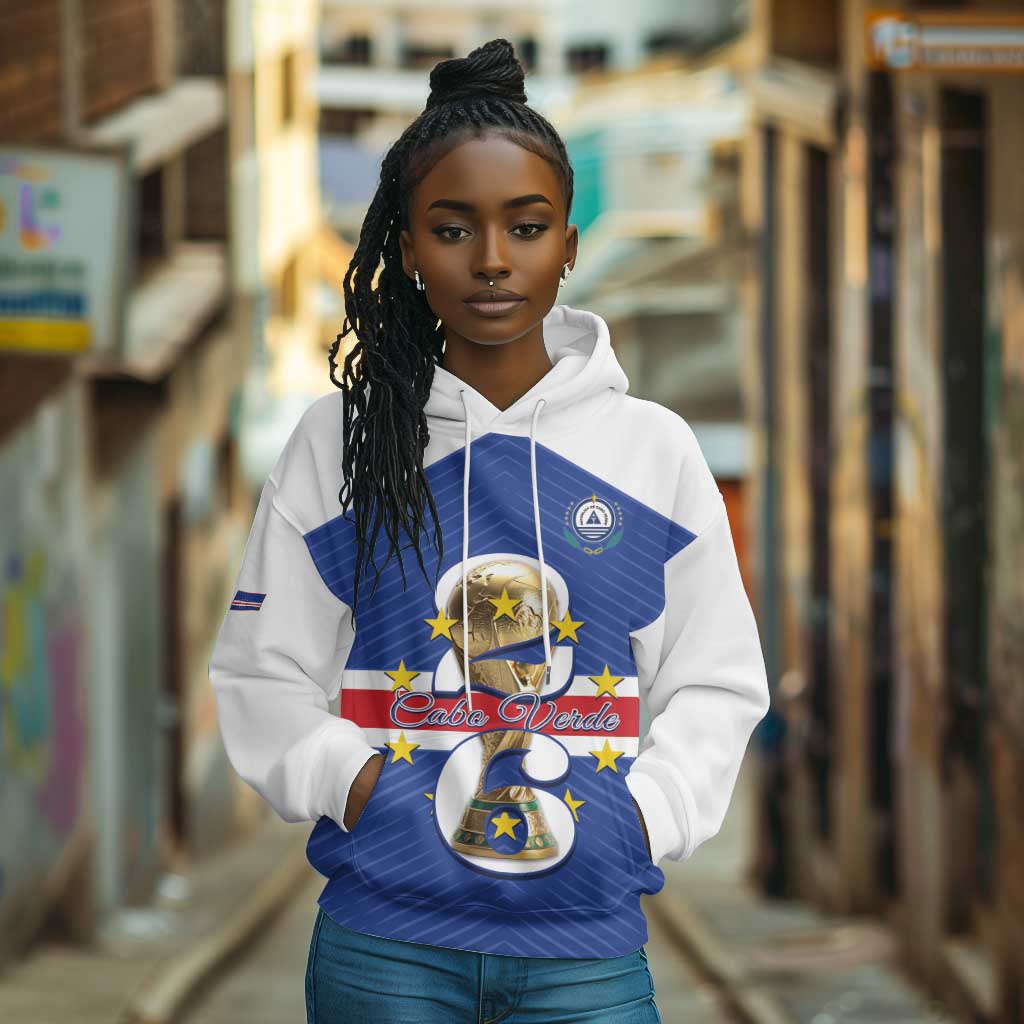 Personalized Afro Cape Verde Football Hoodie 2026 Tubaroes Azuis First-ever World Cup - African Pride