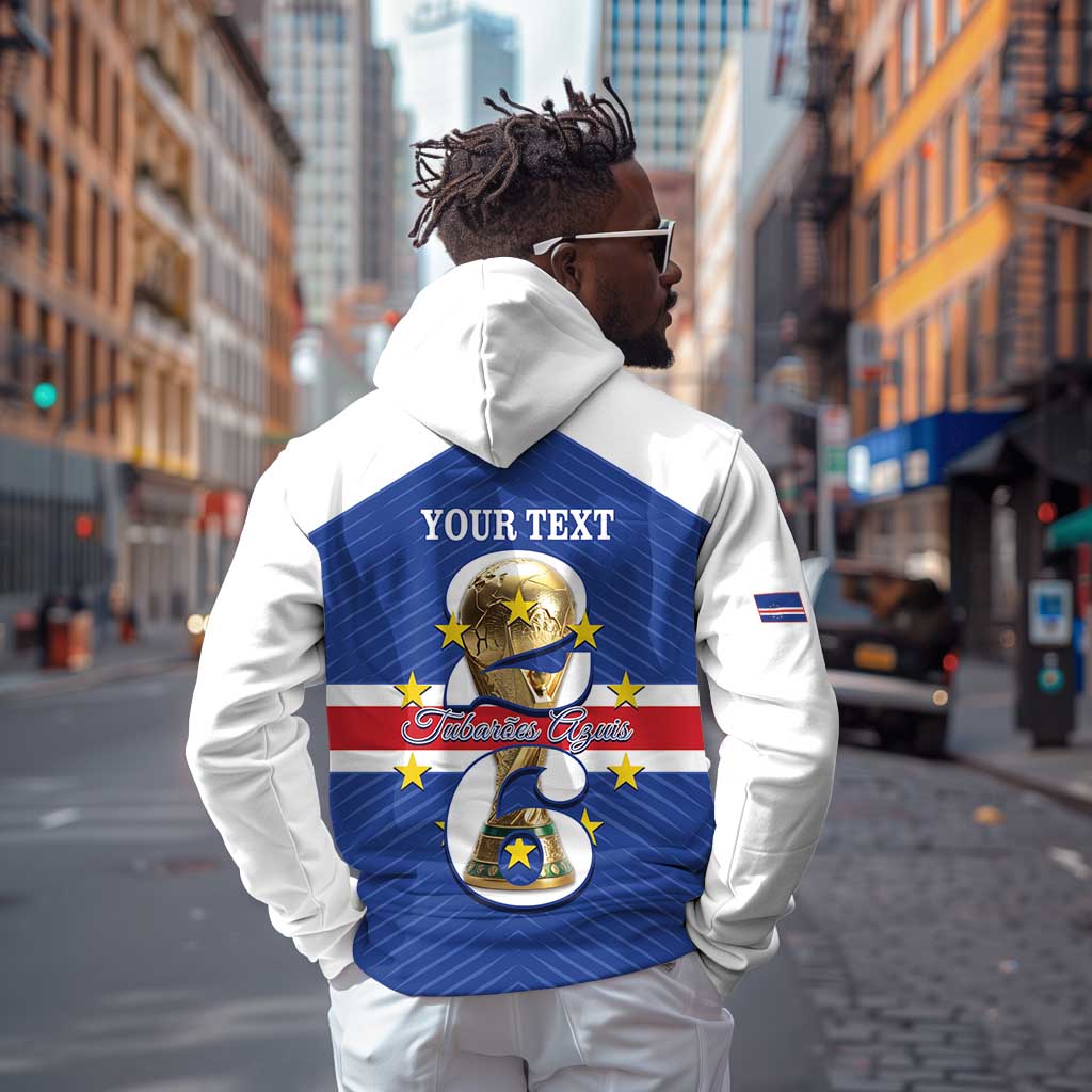 Personalized Afro Cape Verde Football Hoodie 2026 Tubaroes Azuis First-ever World Cup - African Pride