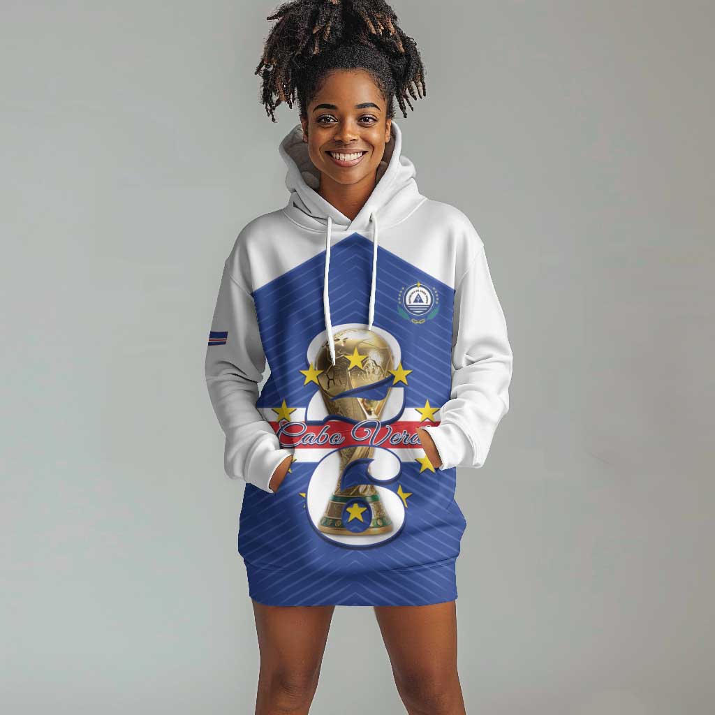 Personalized Afro Cape Verde Football Hoodie Dress 2026 Tubaroes Azuis First-ever World Cup - African Pride