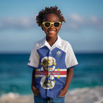 Personalized Afro Cape Verde Football Kid Hawaiian Shirt 2026 Tubaroes Azuis First-ever World Cup - African Pride